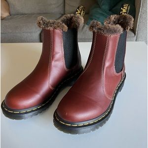 Dr. Martens Faux Fur lined Chelsea Boots